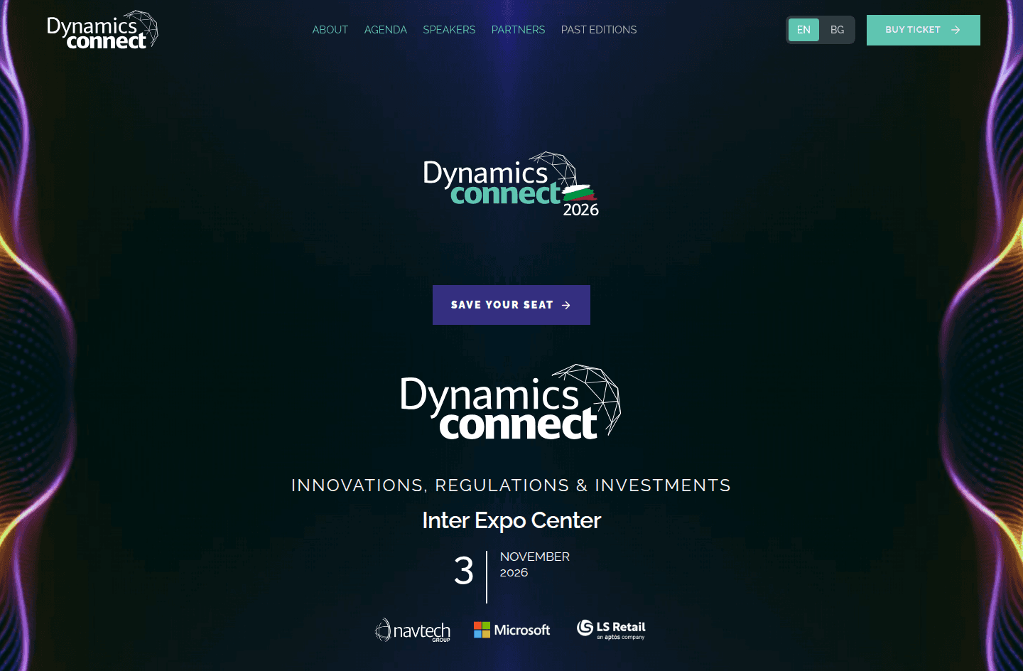 Dynamics Connect platform and event website