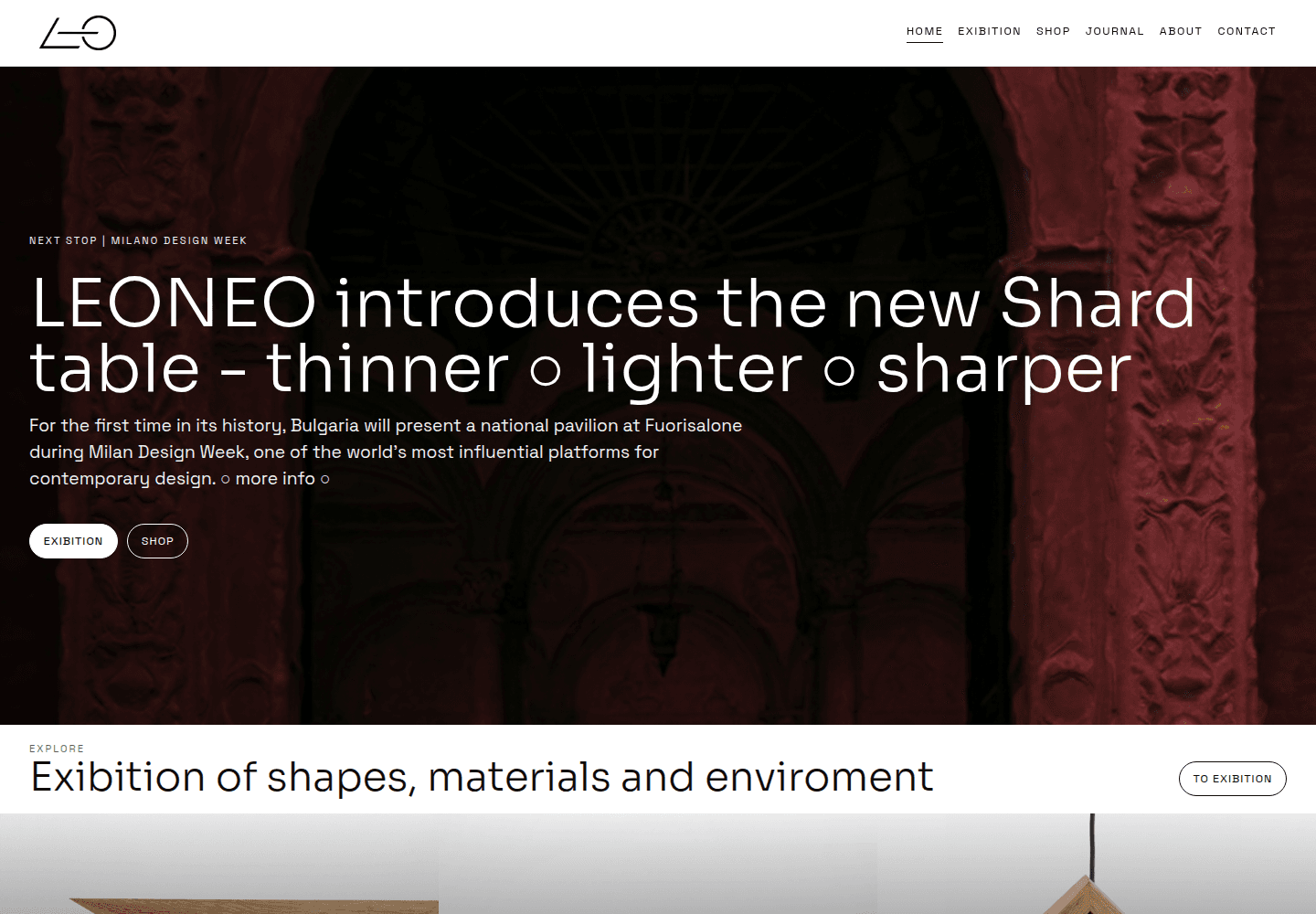 Leoneo landing page